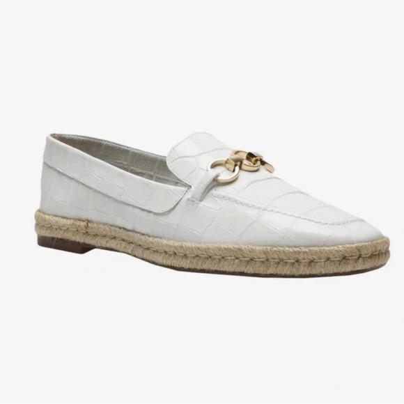 NIB Schutz White Patti Loafers Size 6.5 - Picture 1 of 11